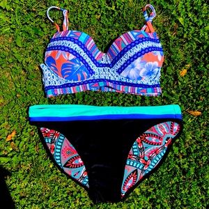 Two piece bikini swimsuit